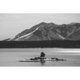 thumbnail image 2 of The Yellowstone Collection 14x11 Black Modern Framed Museum Art Print Titled - Carrington Island and Mount Sheridan, Yellowstone National Park, 2 of 4