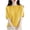 Yellow, variant on Fesfesfes Womens Basics Top Woman Round Neck Short Sleeve Solid Color Capless Fashion Fallow Commuting Jacket T Shirt XL(US:10)