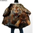 thumbnail image 1 of The King-Capa de piel de tigre blanco con estampado 3D para hombre, abrigo grueso y cálido con capucha, abrigo de lana a prueba de viento, bata, manta, 5, 1 of 4