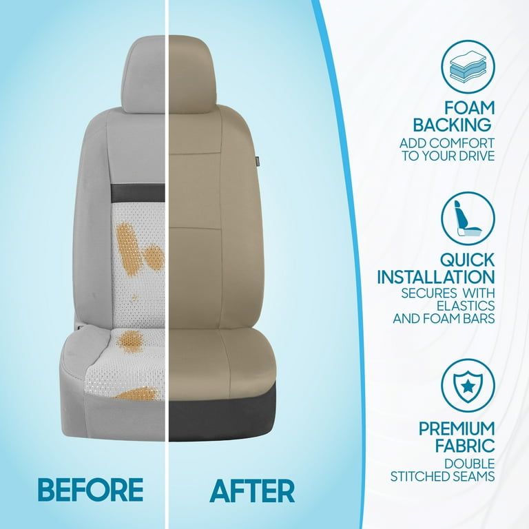 German Shepherd Car Seat Covers (Set of 2) - Beige German Shepherd Car Seat Covers (Set of 2) - Beige