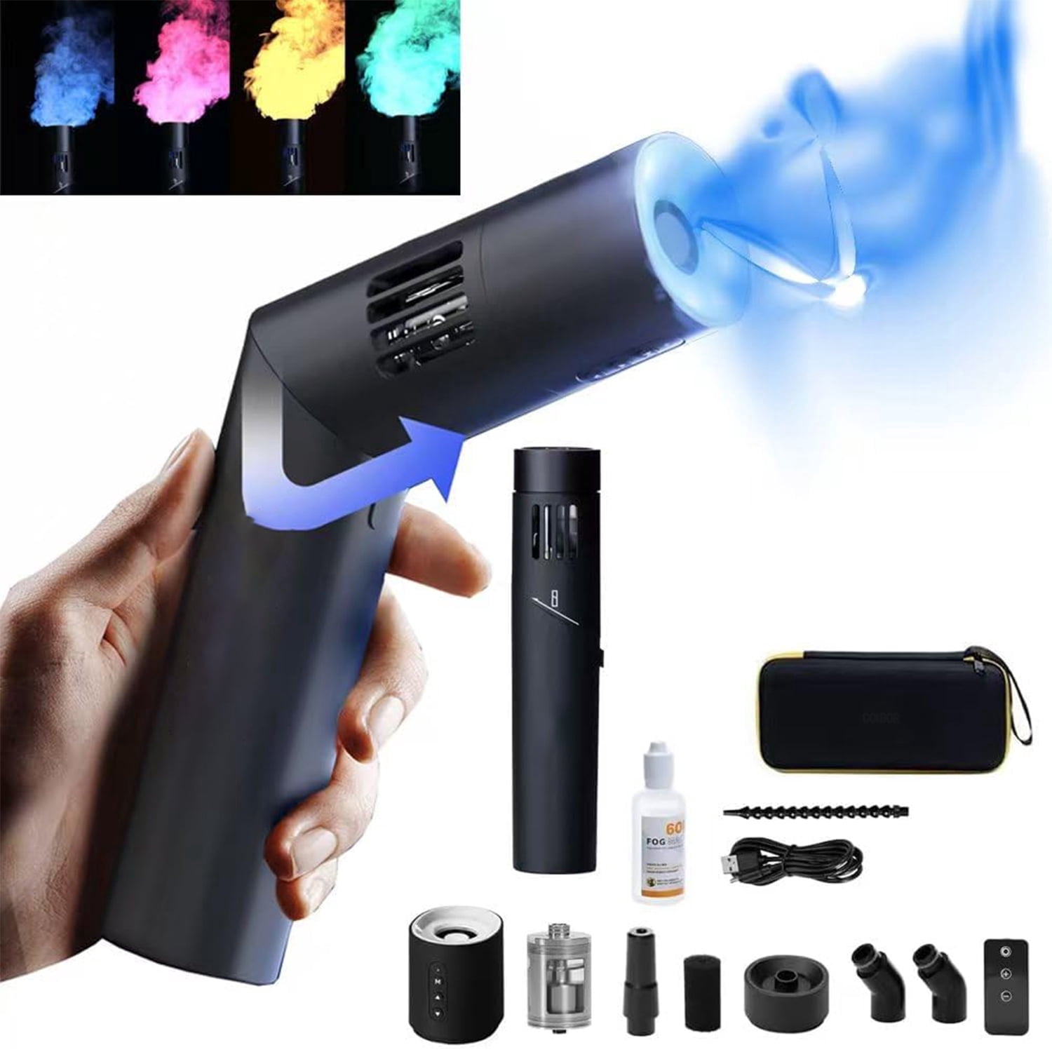 Professional Fog Bubble Machine - 2-in-1 Smoke & Bubble Maker For Parties & Events