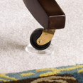 thumbnail image 3 of Copas protectoras para ruedas de muebles SOFT TOUCH, transparentes, redondas, 4 unidades, 4,6 cm, 3 of 3