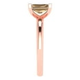 thumbnail image 3 of 1 ct Emerald Cut Simulated Champagne Diamond Solitaire Engagement Ring for Women in 18K Rose Gold, 3 of 5