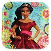 7" Elena Square Paper Party Plate, 8ct