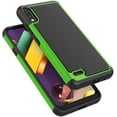 thumbnail image 3 of LG K32 Case, LG K22 / K22 Plus Cute Case, [Tmajor] Hybrid Solid Shock Absorbing [Green] Rubber Silicone TPU & Plastic Scratch Resistant Bumper Grip Sturdy Hard Phone Cases Cover, 3 of 6