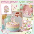 thumbnail image 2 of Numeral Birthday Candles, Cute Dinosaur Theme Smokeless Non-Toxic Wax Cake Topper for Boys 1st Birthday Party Celebration Supplies, I, 2 of 7