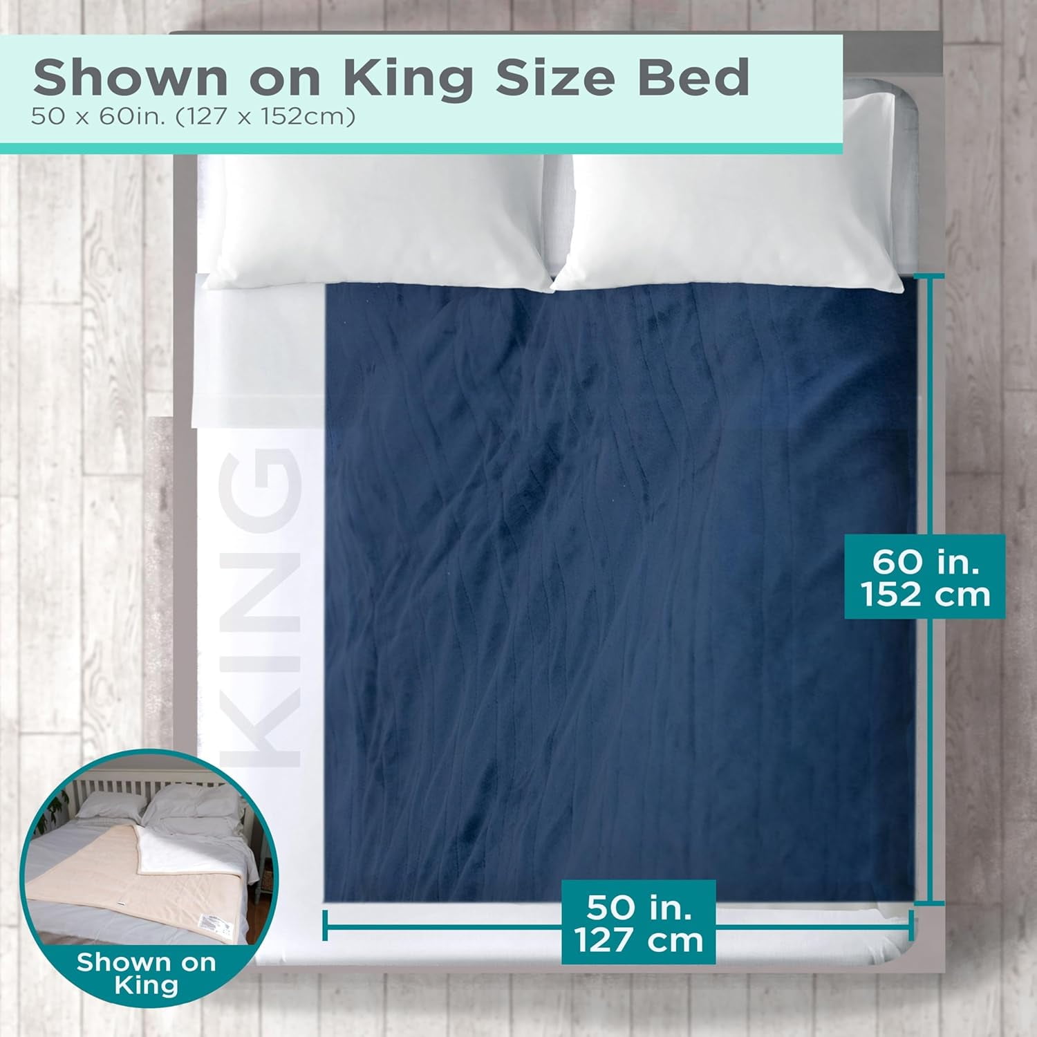 BLACK+DECKER Heated Blanket Electric Throw, 4 Heating Levels, 3H Timer, Auto Shutoff, 50x60 inches, Faux Shearling, Grey