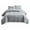 Gris, variante sur Ensemble de Lit Grand Format Housse de Lit Matelassée en Coton Lavé Double Face Ensemble 3 Pcs Taie d'Oreiller Uni 20x26 Po Housses pour Lit