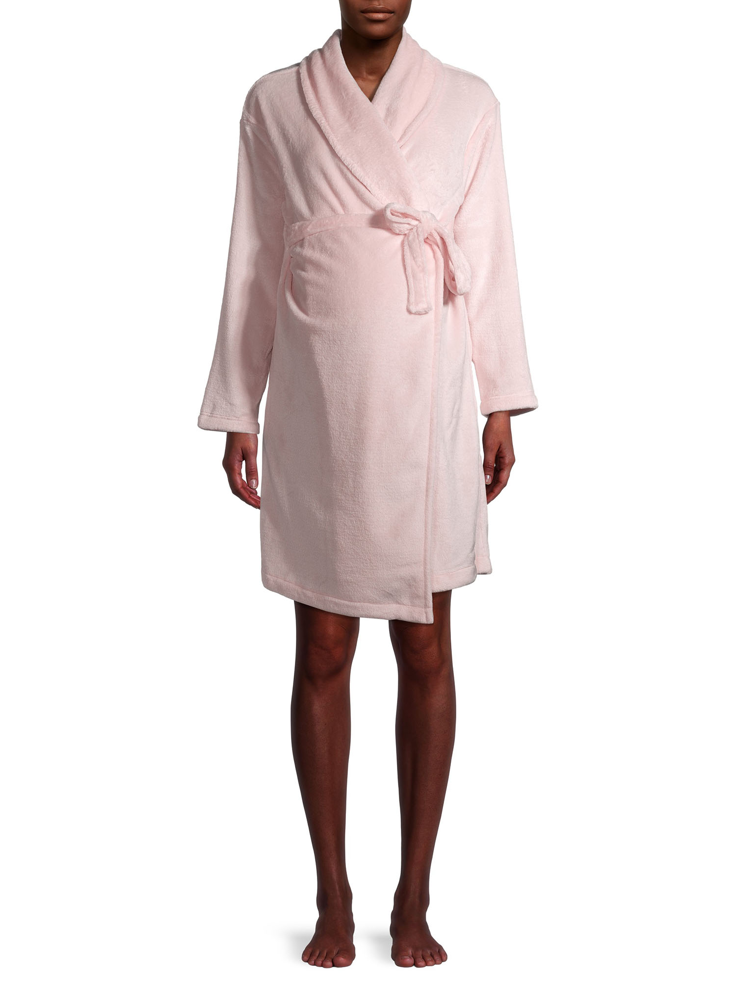 Maternity Secret Treasures Women's Plush Robe Set - Available in Plus Sizes - image 3 of 6