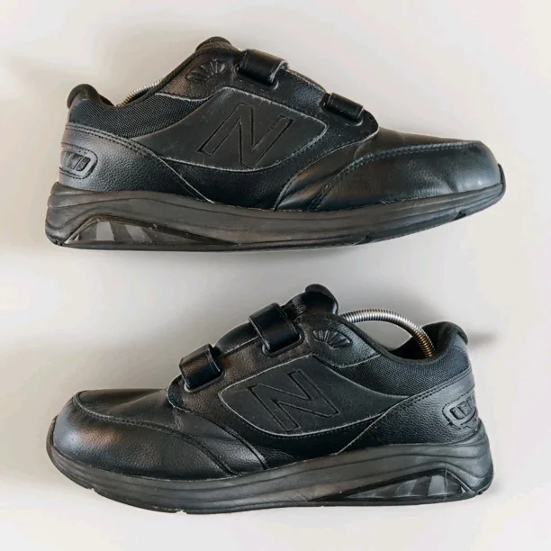 New Balance 928 V3 Men’s 11 4E Walking Shoes Hook & Loop MW928HB3 Black Leather