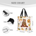 thumbnail image 3 of Wukai Cute Bee Honey Jar Hive Bear Print Reusable Grocery Bag Shopping Bags with Zipper Shoulder Shopping Handle Bag Suitable for Outdoor Convenient Daily Bag, 3 of 8