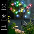 thumbnail image 3 of Rirool Solar Flower Lights, 20 Cherry Blossom LED Solar Garden Lights, 2-Pack Waterproof Multi-Color Outdoor Lights for Pathway, Yard, Patio, and Christmas Decoration, 3 of 9