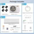 thumbnail image 2 of Costway 36K BTU 3 Zone 9K+12K+12K BTU 21.5 SEER2 Mini Split Air Conditioner Work with Alexa, 2 of 10