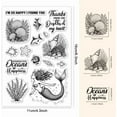 thumbnail image 2 of 1 Sheet Marine Elements Clear Stamp Ocean Mermaid Rubber Clear Stamps Transparent Silicone Stamps Seal, 2 of 9