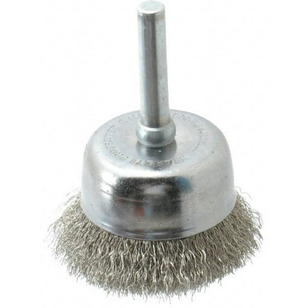 

Made in USA 1-3/4 Diam 1/4 Shank Stainless Steel Fill Cup Brush