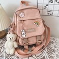 thumbnail image 1 of Mochila pequeña multiusos de moda para mujer, Bolsa Escolar bonita para niñas adolescentes, bolsa de libros Harajuku japonesa coreana Fivean unisex, 1 of 2