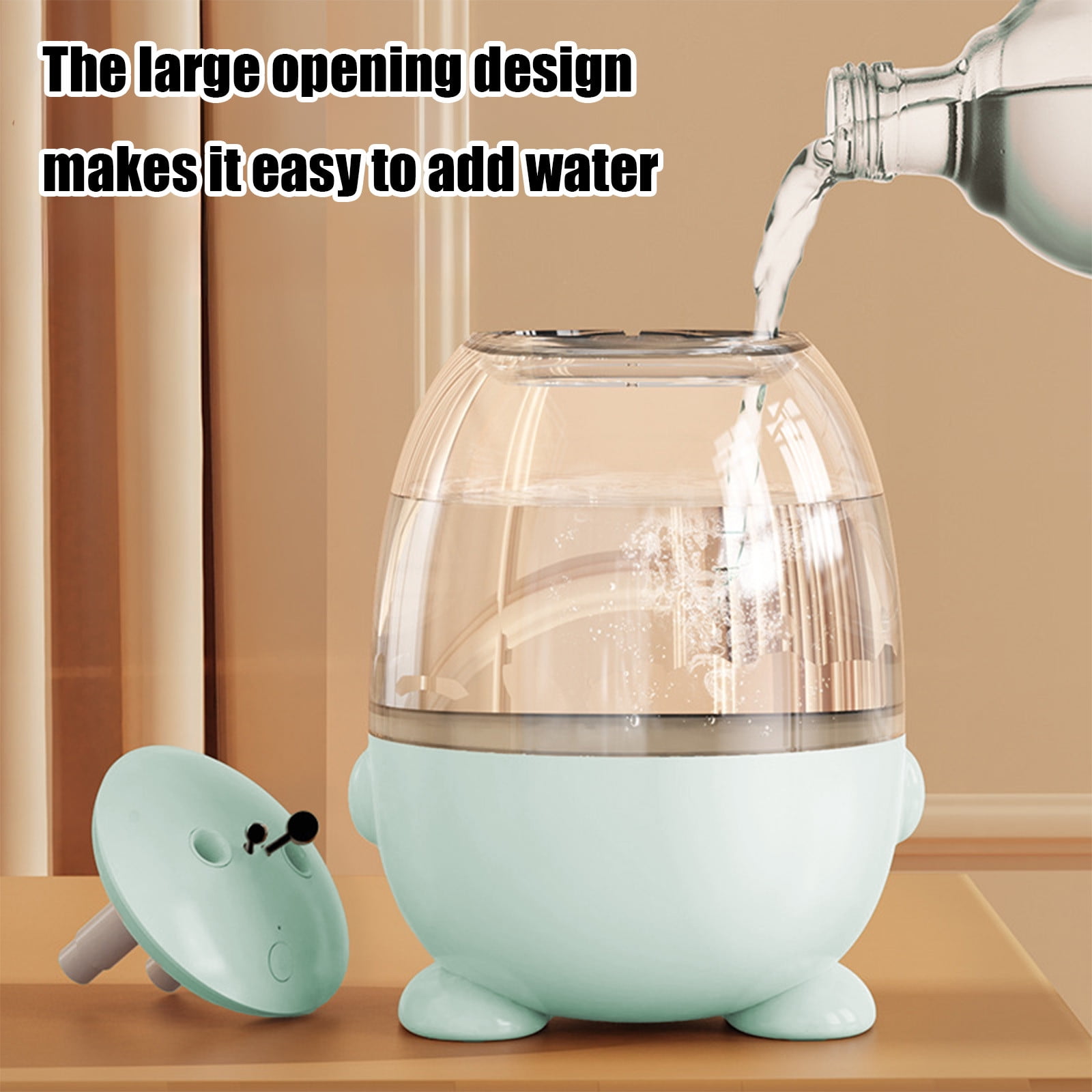 IFNWSV Large Capacity Mist Humidifier Cold Mist Humidifier Portable Mini Humidifier with LED Lights Student Dormitory Office Desktop Mute Air Humidifier,3000ml