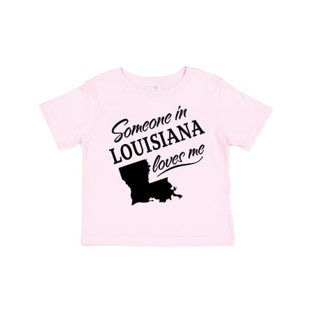 

Inktastic Someone in Louisiana Loves Me Boys or Girls Toddler T-Shirt