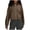 Brown, variant on Patlollav Women Hoodies Sweatshirt Tops Casual Loose Long Sleeve Zipper Solid Cardigan With Pocket