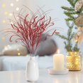 thumbnail image 5 of Clearance Under $1 Red Glitter Branch Christmas Table Decoration with Sequins and Flexible Stems - 1 Piece, 5 of 5