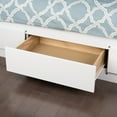 thumbnail image 6 of Prepac Mate's Wooden Full Platform Bed with 6 Drawers, 57" x 18.75" x 76.5", White, 6 of 7