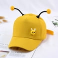 thumbnail image 4 of Tocado infantil de moda con diseño creativo de abeja, con antena de algodón y pelota saltarina (gorro de malla amarillo, ajustable, para niños de 3 a 9 años), 4 of 7