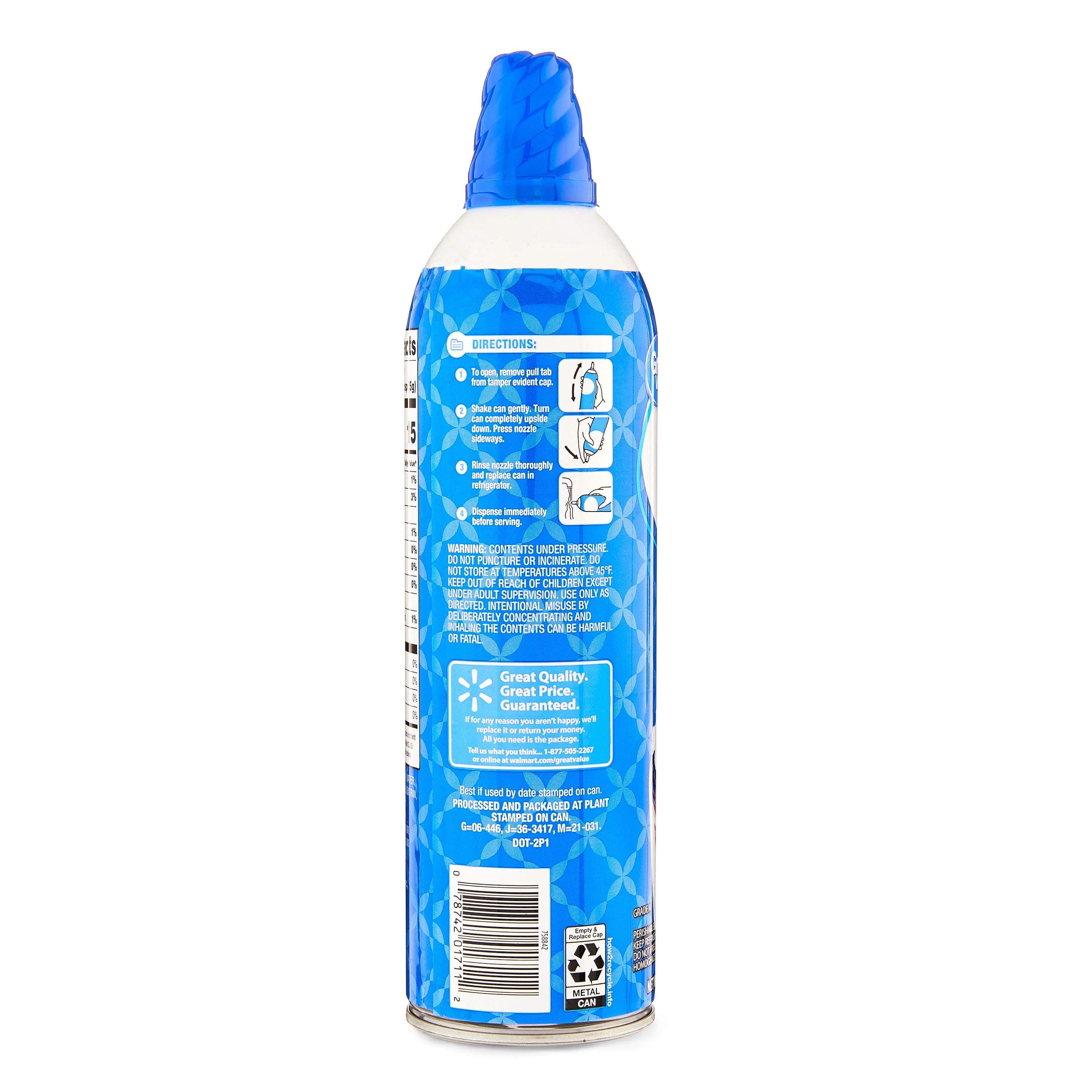 Buy Great Value Extra Creamy Dairy Whipped Topping, 13 oz Online at