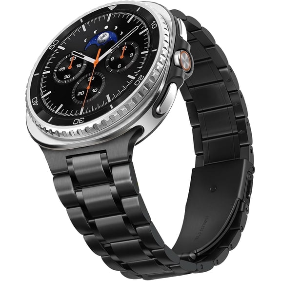 MYKOMI Rugged Metal Band Compatible with Samsung Galaxy Watch 9 8 40mm/44mm/Classic 46mm 2025,No Gap Business Stainless Steel Strap for Galaxy Watch 8 Men Women,NOT for Other Models