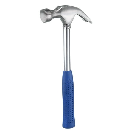 

Uxcell 9 Oz Claw Hammer Forged Steel Straight Rip Claw Nail Hammer with Fiberglass Handle Framing Hammer (Blue)