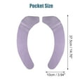 thumbnail image 2 of Unique Bargains 4 Pair Toilet Seat Cover Pad Bathroom Warm Toilet Seat Cushion Washable Reusable Purple L Size, 2 of 6