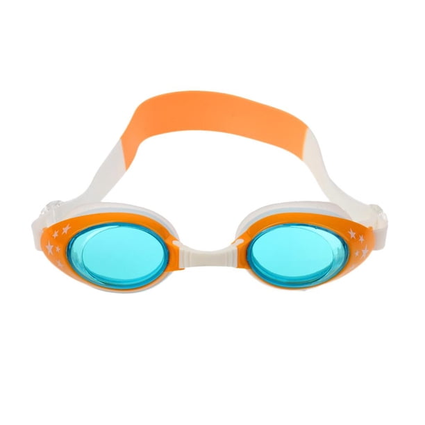 Gafas de natación para niños con protección UV, antivaho, ajustables, + 2 tapones para los oídos Amarillo