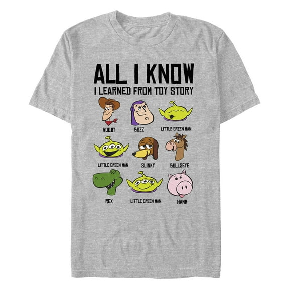 Men's Toy Story All I Know Are Characters Graphic T-Shirt