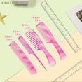thumbnail image 2 of FHALLYNN 4 Pcs Pink Hair Combs for Women,Hair Combs for Styling .Wide Tooth , Rat Tail, Fine Tooth , Double-sided Comb Set, 2 of 6
