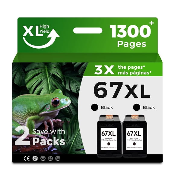 Cartucho de tinta Oillike 67XL negro de repuesto para HP 67 Ink XL