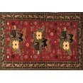 thumbnail image 1 of Ahgly Company Indoor Rectangle Persian Brown Traditional Area Rugs, 2' x 4', 1 of 4