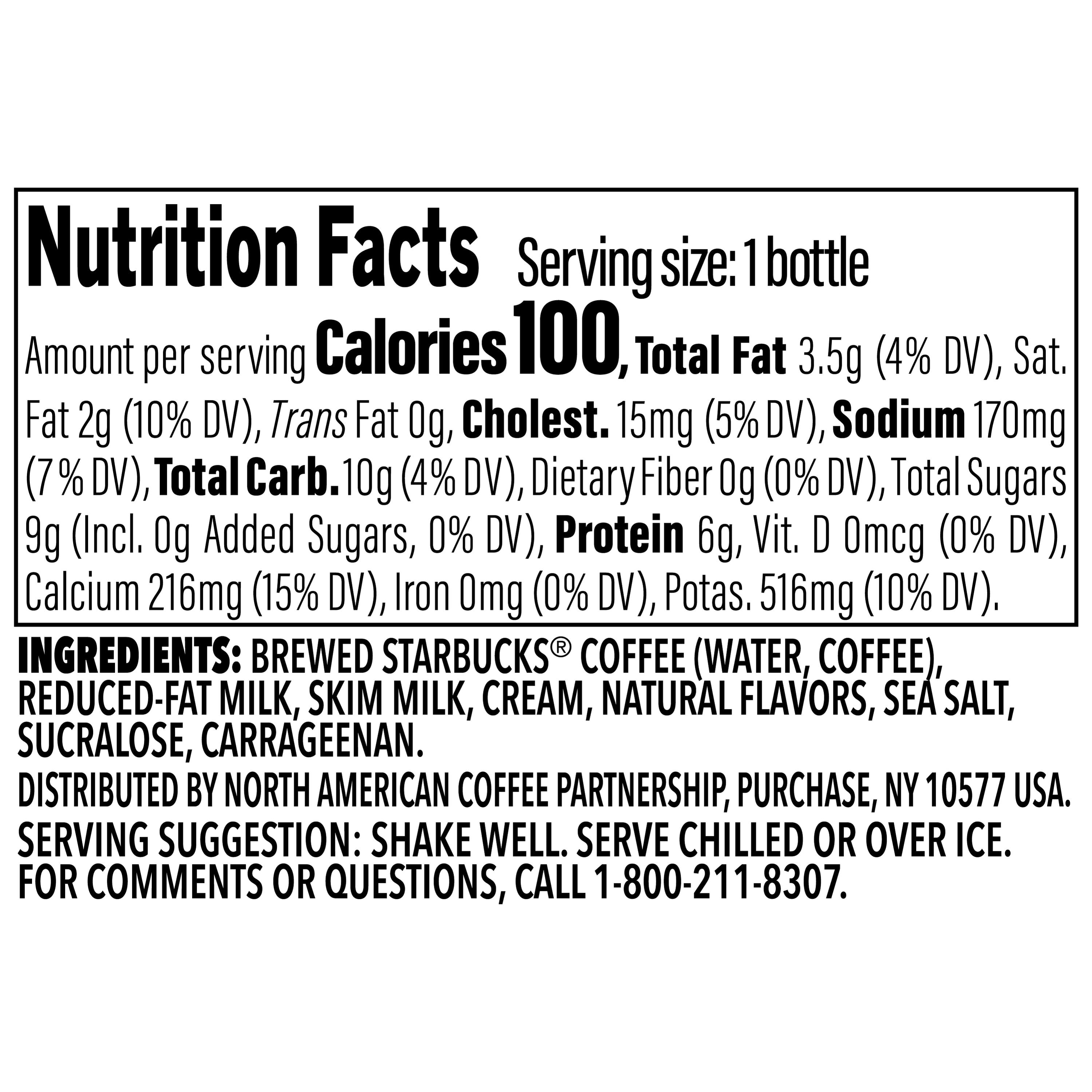 Starbucks Frappuccino Lite Sea Salt Caramel Gelato, 12 pack 9.5 fl oz bottles