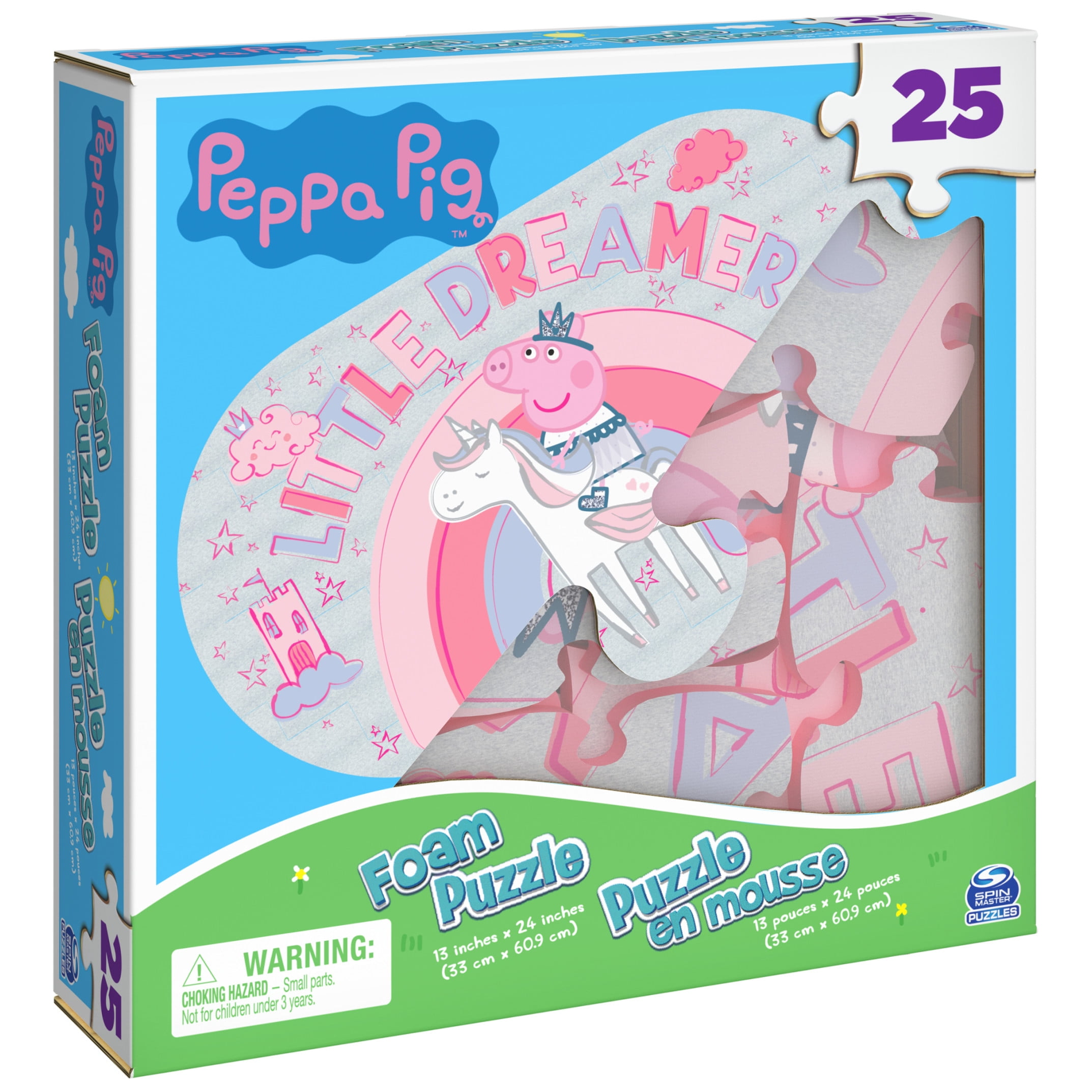 Peppa Pig 25 Piece High Quality Foam Puzzle for Kids Aged 4 and Up Perfect for Family Fun Walmart
