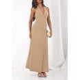 thumbnail image 7 of PRETTYGARDEN Holiday Cocktail Dresses for Women Summer Elegant V Neck Halter Backless Wedding Guest Party Midi Dress, 7 of 7