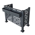 thumbnail image 2 of 4x2ft Air Conditioner Privacy Screen - 3 Metal Panels w/Breathable Design - Securely Hides Outdoor AC Units, 2 of 8