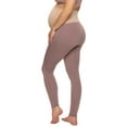thumbnail image 5 of Felina Velvety Soft Maternity Leggings For Women - Yoga Pants For Women, Maternity Clothes - (2-Pack) (X-Small, Big City), 5 of 5