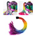 thumbnail image 4 of Casco s Decoración , Decoración del cabello, 55 cm Rampa de degradado punk Motocross Peluca rizada Cabello para Yotijar cola de caballo peluca de pelo, 4 of 7