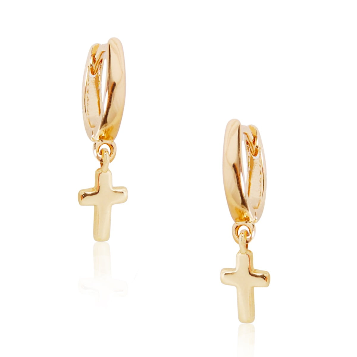 Stud Cross Earrings Cross Earrings For Women Small Gold Cross Hoop Earrings Gold Hoop Earrings With Charm Hoop Cross Earrings