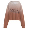 thumbnail image 5 of idosla Letter Long Tie Clothes Hoodies Pullover Short Dyed Tops Sweatshirts Girls Kids Sleeve Teen Sweatshirt Hoodie Girls (Coffee, 12-13 Years), 5 of 5