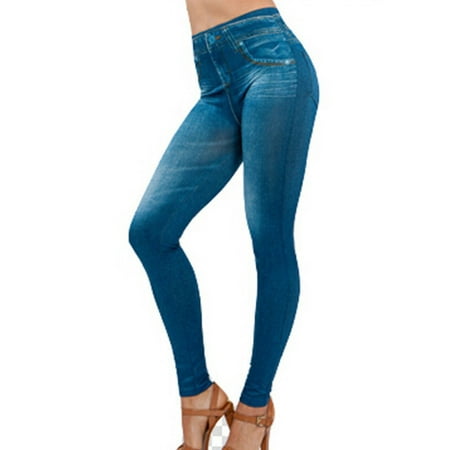 Babula Women Jeans Print Jeggings Pants Skinny Pencil (Best Jean Leggings Ever)