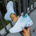 thumbnail image 6 of AJGRHE Womens Sneakers Air Cushion Running Shoes Lightweight Tennis Walking Shoes Mesh Breathable Gym Work Fashion Sneakers Athletic Comfortable Casual Blue 39, 6 of 6