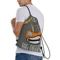 thumbnail image 3 of Bingfone I Like Big Digger Drawstrings Backpacks Bags For Men Women Gym Drawstrings Bag, 3 of 9