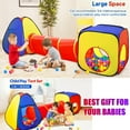 3 in 1 Play Tent Tunnel Set Children Baby Play House Ball Pit Indoor