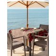 thumbnail image 2 of Outdoor Tablecloth with Umbrella Hole and Zipper, Red Plaid Christmas Square Table Cloth 60x60 Inch Waterproof Tablecloth, Truck Xmas Tree Vintage Winter Wooden Picnic Table Cover for Patio Camping, 2 of 7