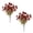 A, variant on Tuscom 2-Pack Artificial Fall Flower Bouquets, 13.8" Harvest Floral Stems Bundle in Orange & Yellow, Faux Silk Flower Arrangement for Thanksgiving Centerpiece, Vase & Mantel Decor