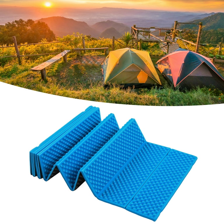 Egg Crate Foam Pad, Environment Friendly 2cm Thickness Foldable Sleeping  Pad For Outdoor Camping Blue 
